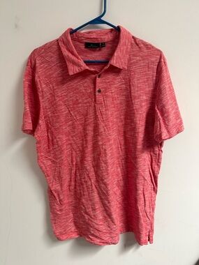 Marc Anthony Coral Heather Polo Shirt
